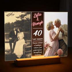 Image of 40 rocznica ślubu - druk na szkle z Twojego zdjęcia