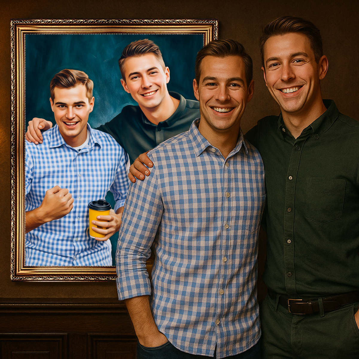 Image of Najlepsi przyjaciele - obraz na płótnie z Twojego zdjęcia