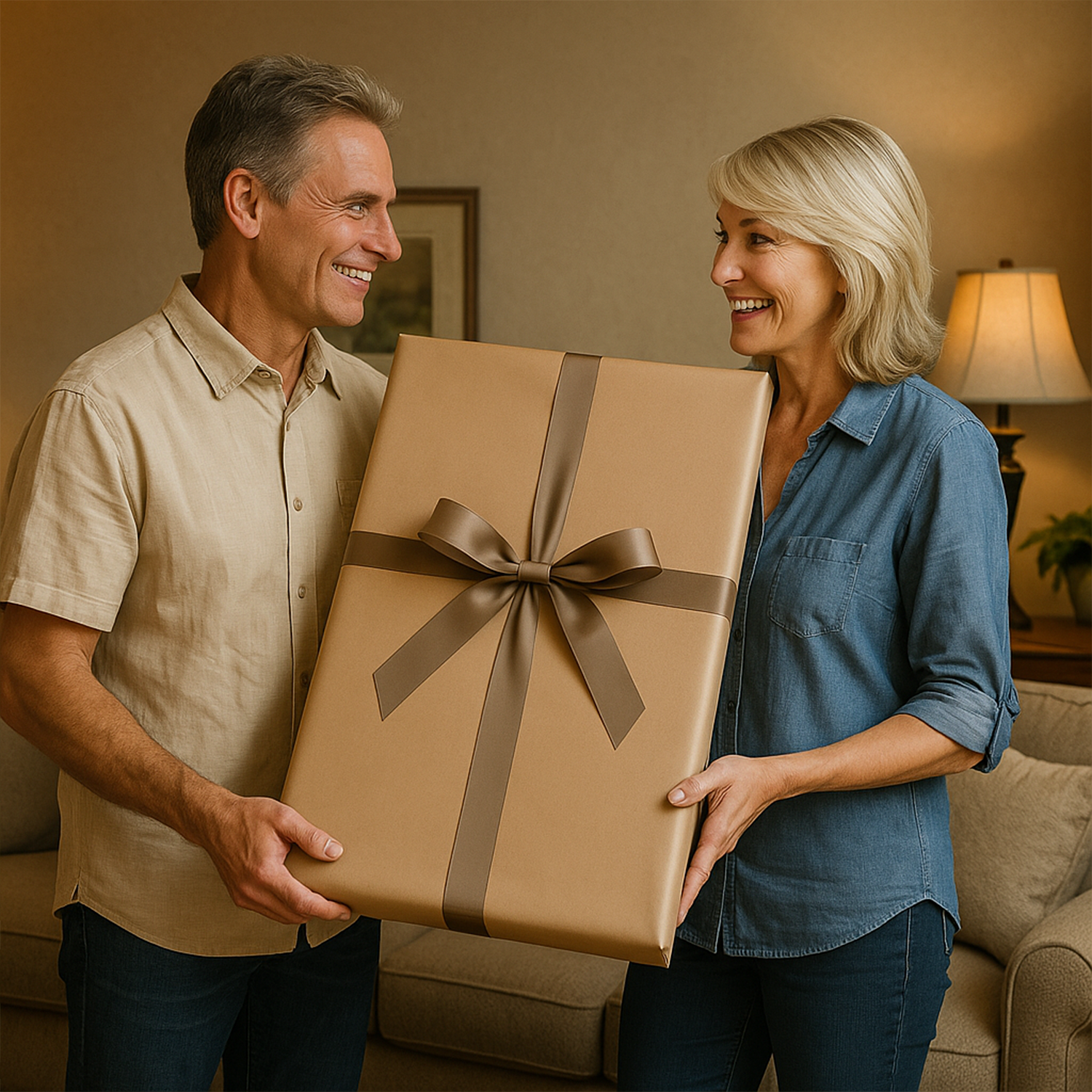 Image of Portret pary + napis - obraz na płótnie z Twojego zdjęcia