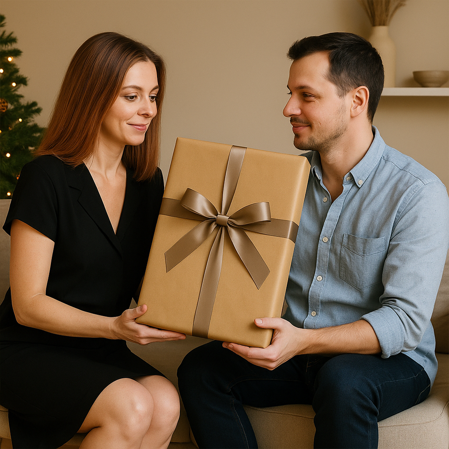 Image of Portret pary w stylu Día de los Muertos - obraz na płótnie z Twojego zdjęcia