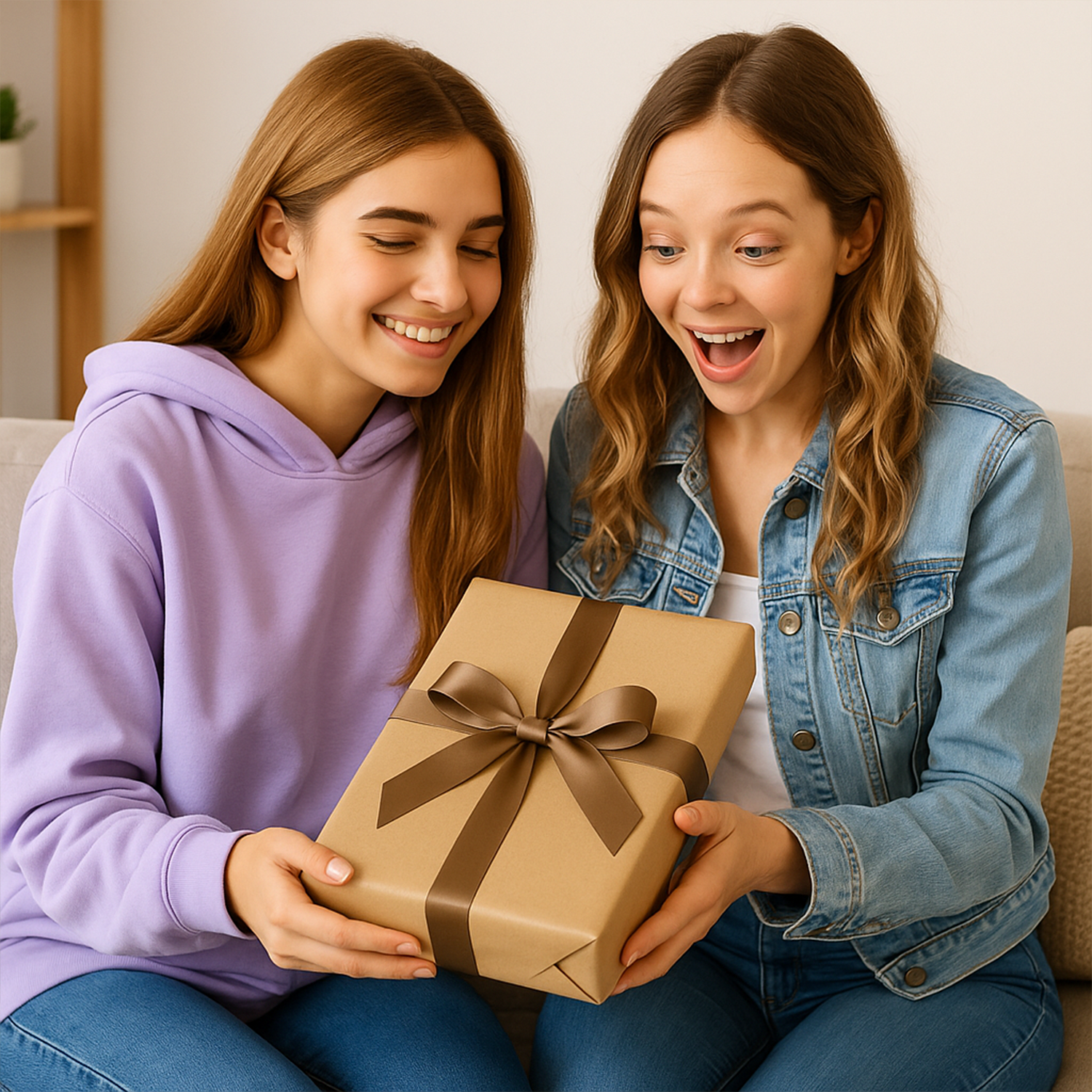 Image of Portret dwóch przyjaciółek - druk na szkle, portret z Twojego zdjęcia