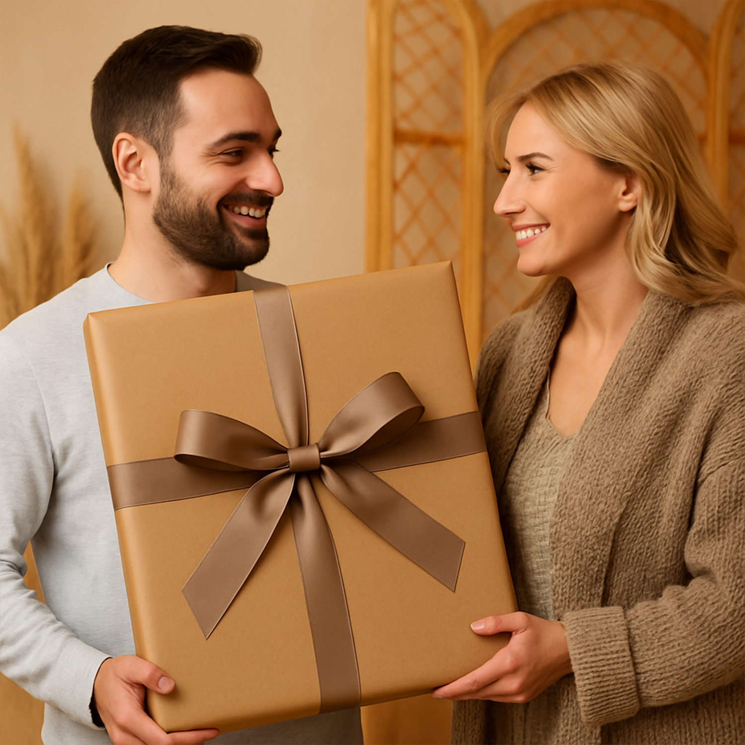 Image of Portret Króla i Królowej w zielonych szatach - obraz na płótnie z Twojego zdjęcia