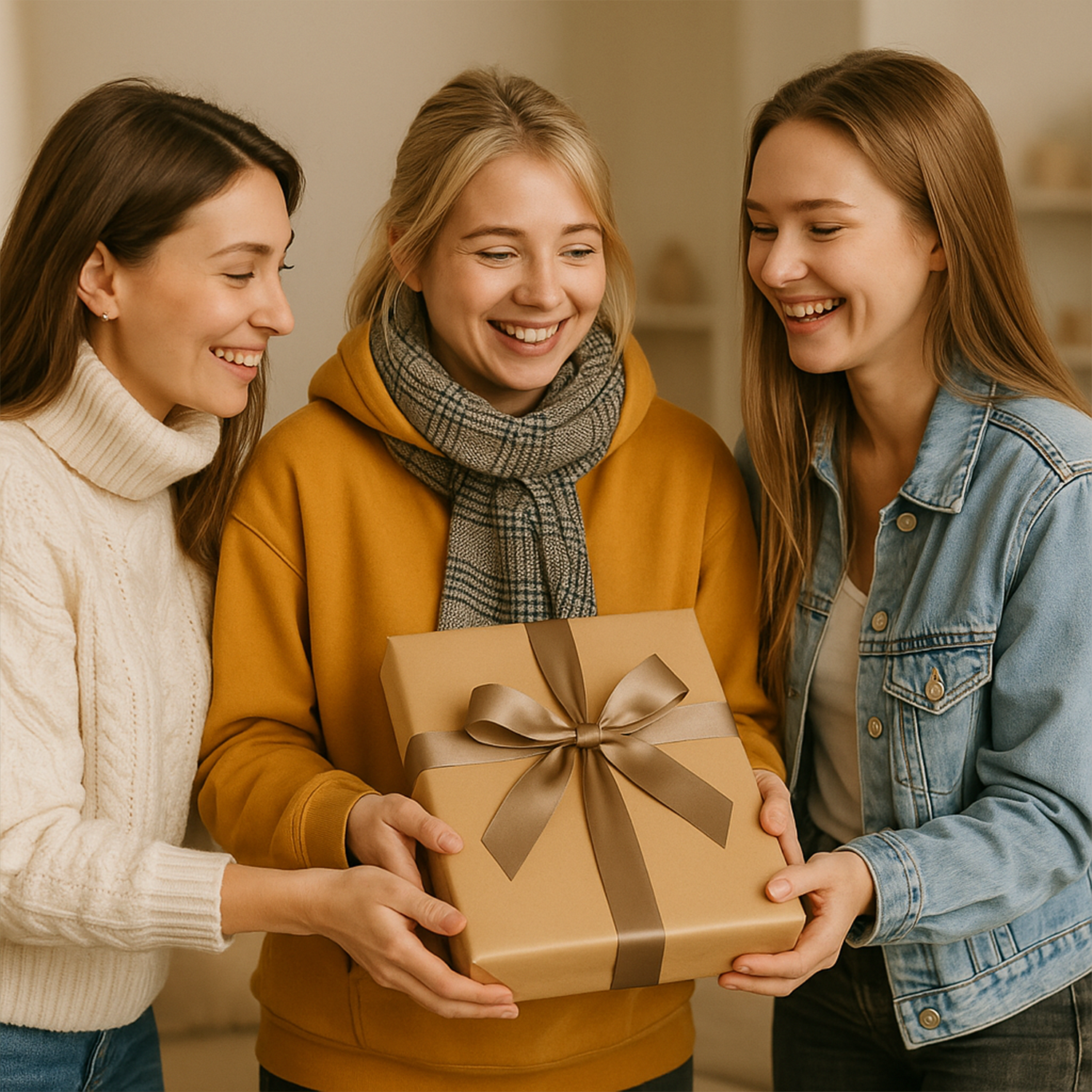 Image of Najlepsze przyjaciółki w karykaturalnym stylu - druk na szkle, portret z Twojego zdjęcia