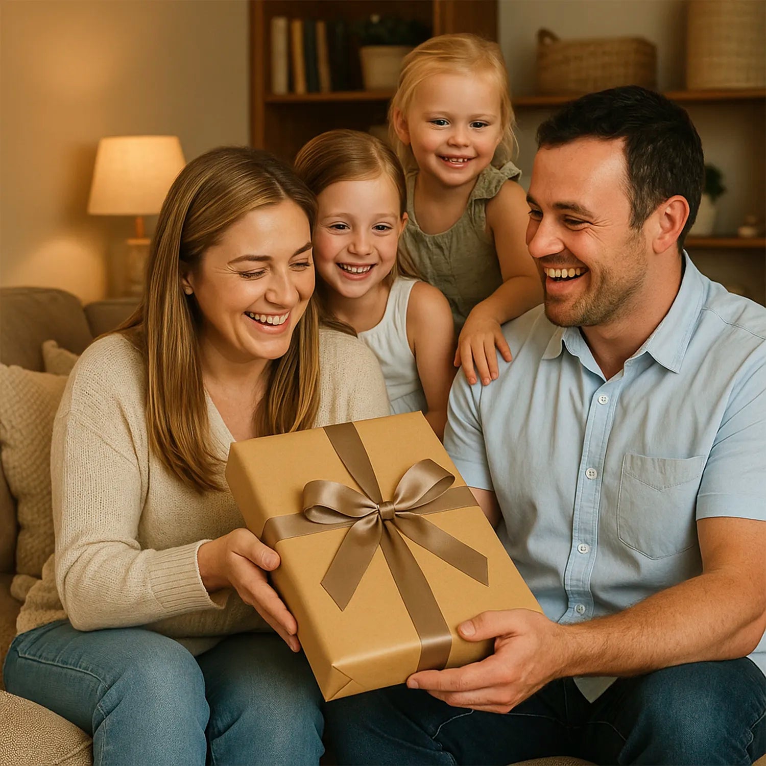 Image of Rodzina w stylu Simpson - plakat z Twojego zdjęcia