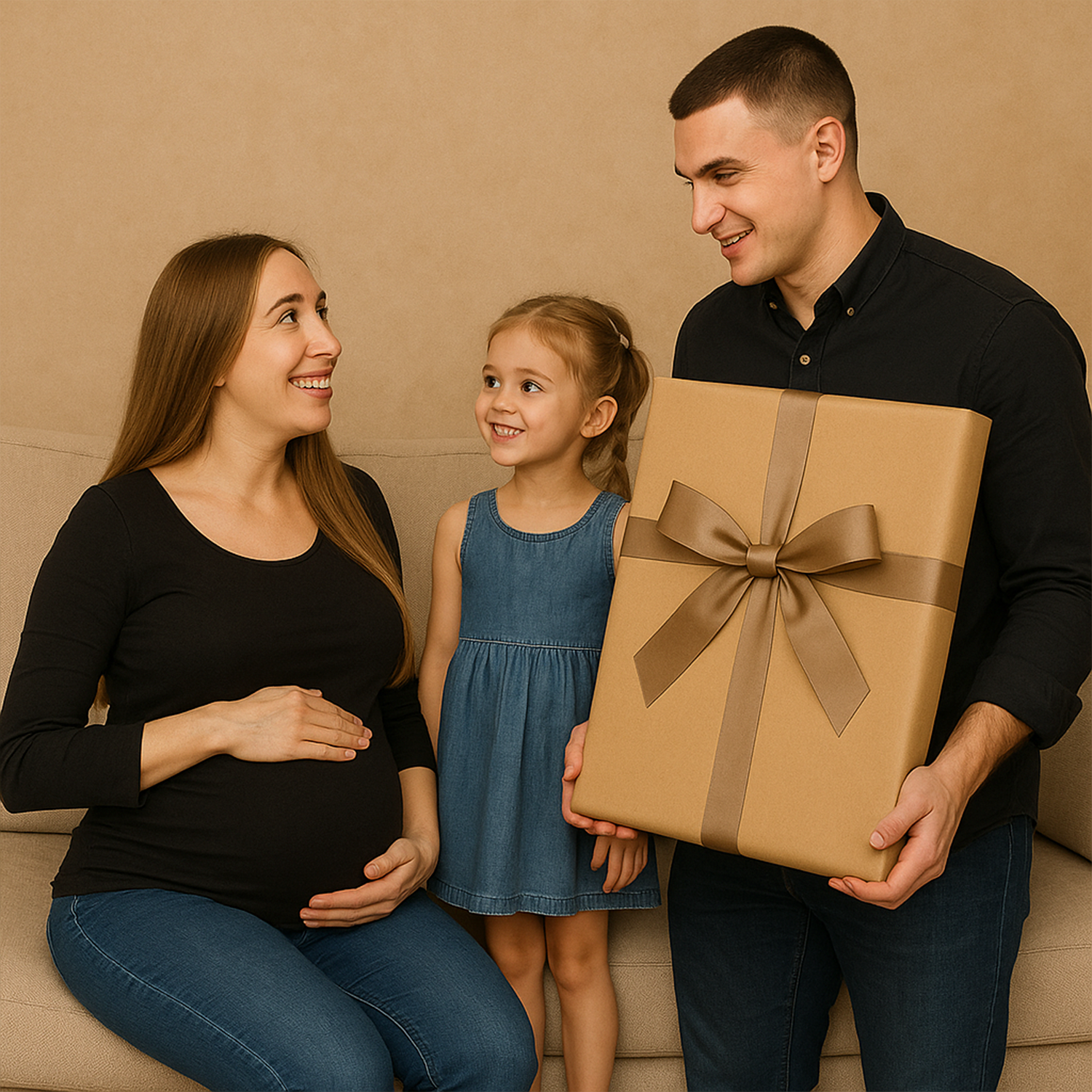 Image of Portret na Baby Shower - obraz na płótnie z Twojego zdjęcia