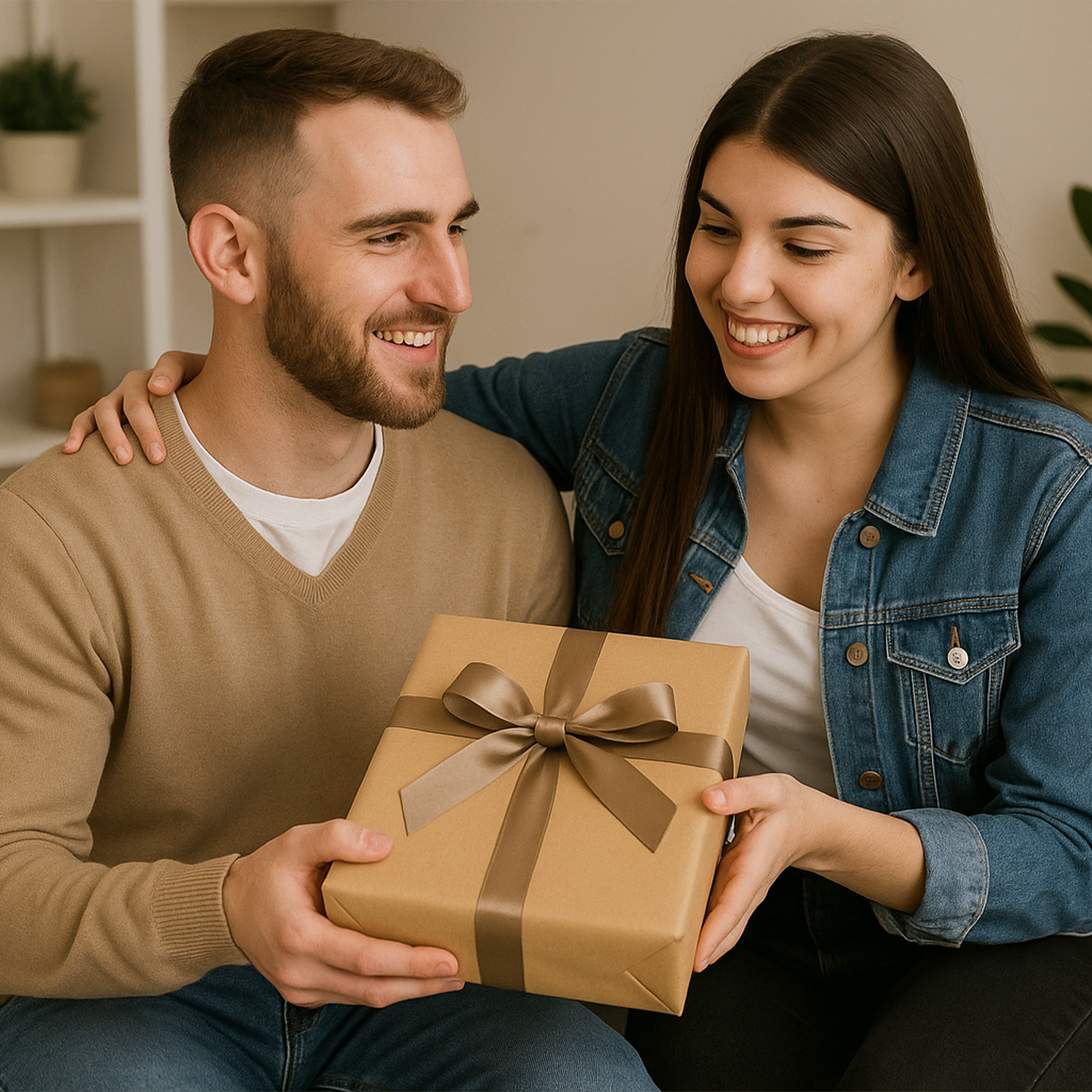 Image of Karykatura zakochanej pary - druk na szkle, portret z Twojego zdjęcia