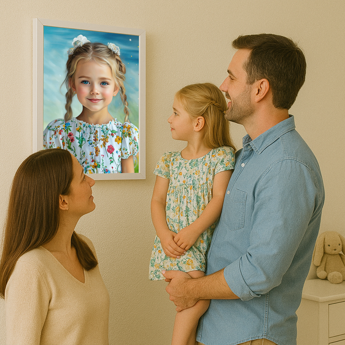 Image of Portret dziewczynki - obraz na płótnie z Twojego zdjęcia