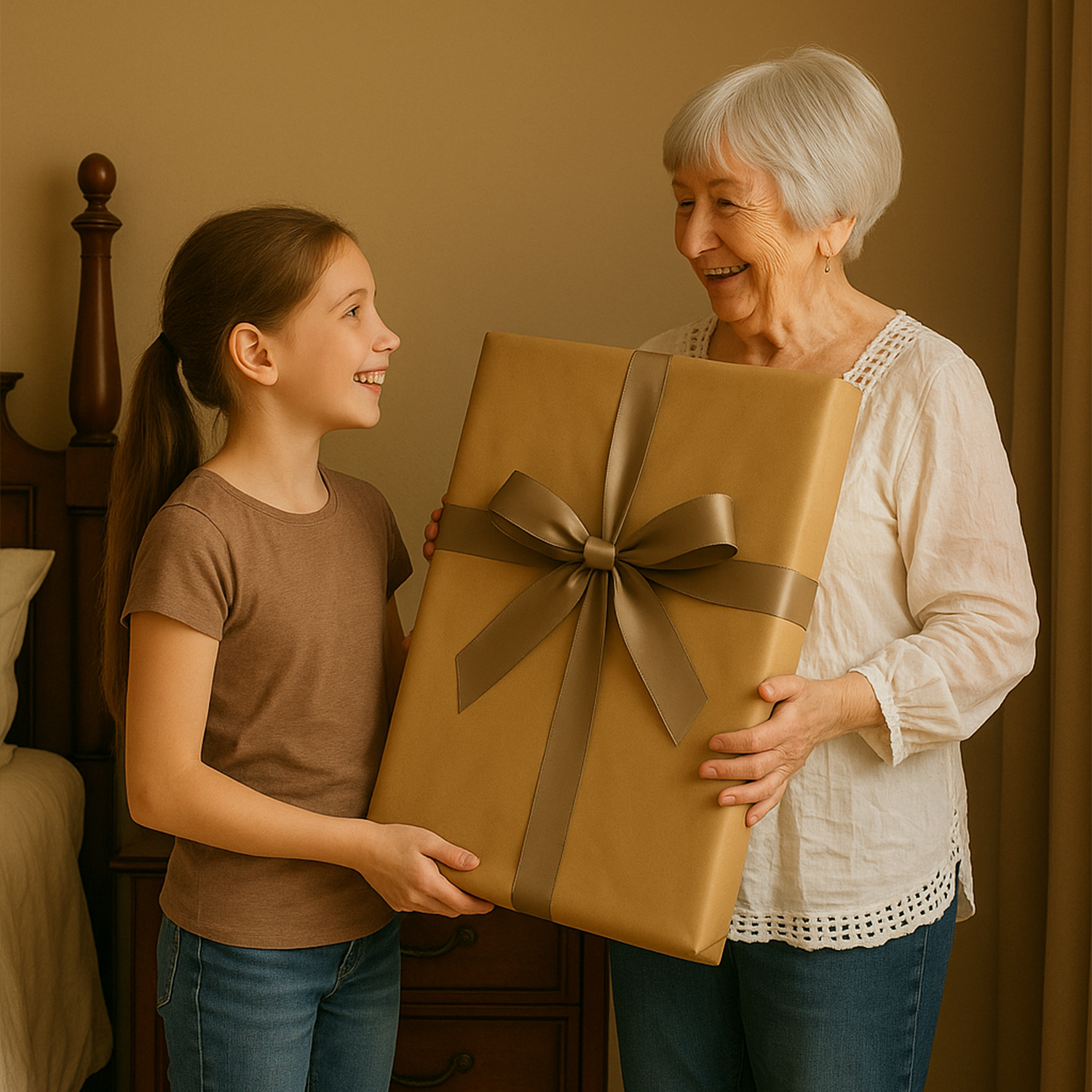 Image of Portret w ilustrowanym stylu na 70 urodziny - obraz na płótnie z Twojego zdjęcia