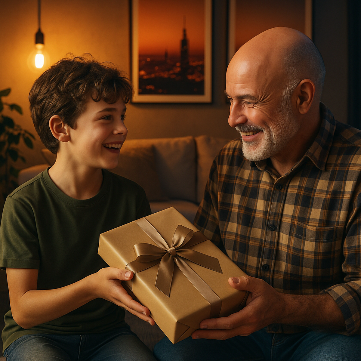 Image of Z okazji 60 urodzin dziadka - druk na szkle, portret z Twojego zdjęcia
