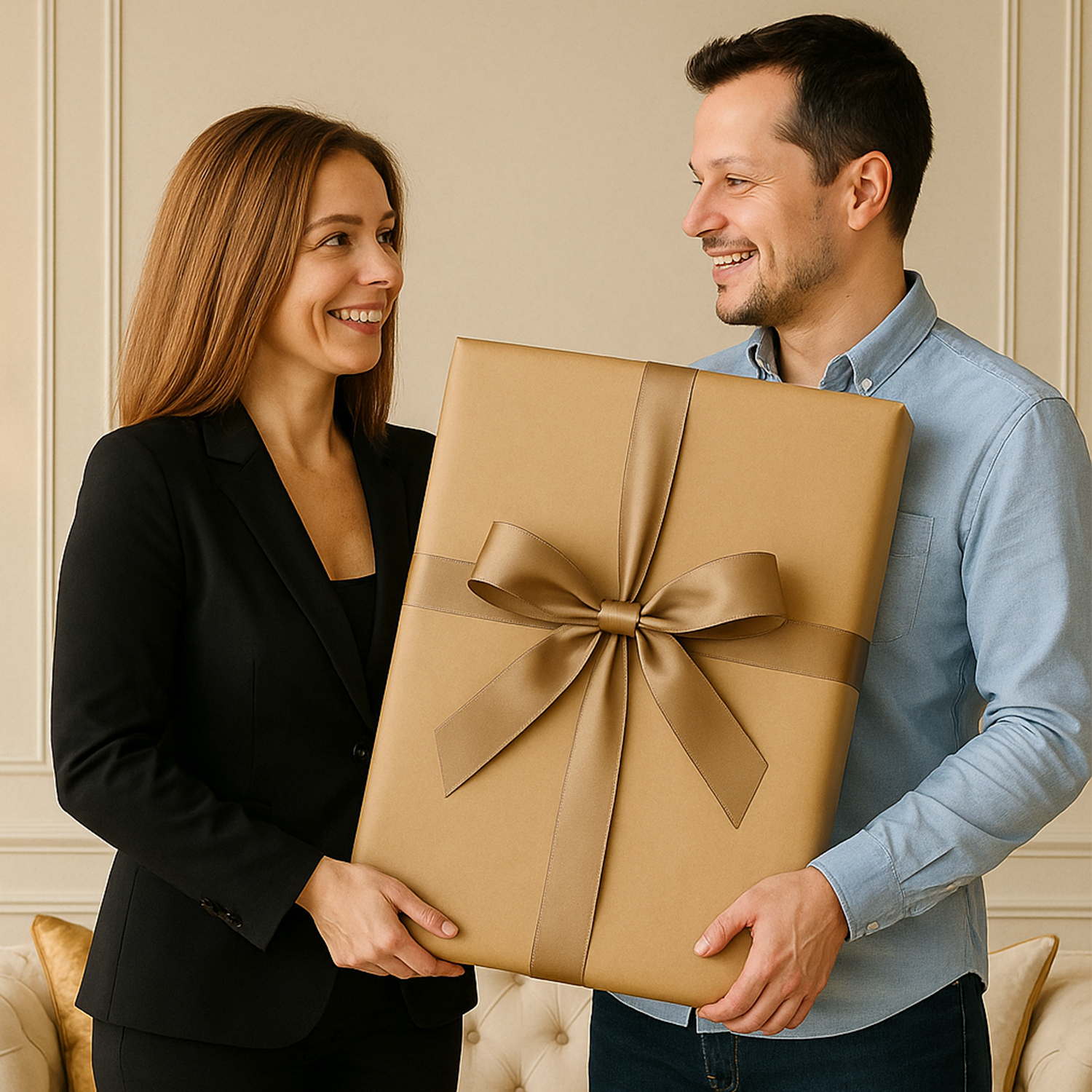 Image of Ilustracja króla i królowej - obraz na płótnie z Twojego zdjęcia