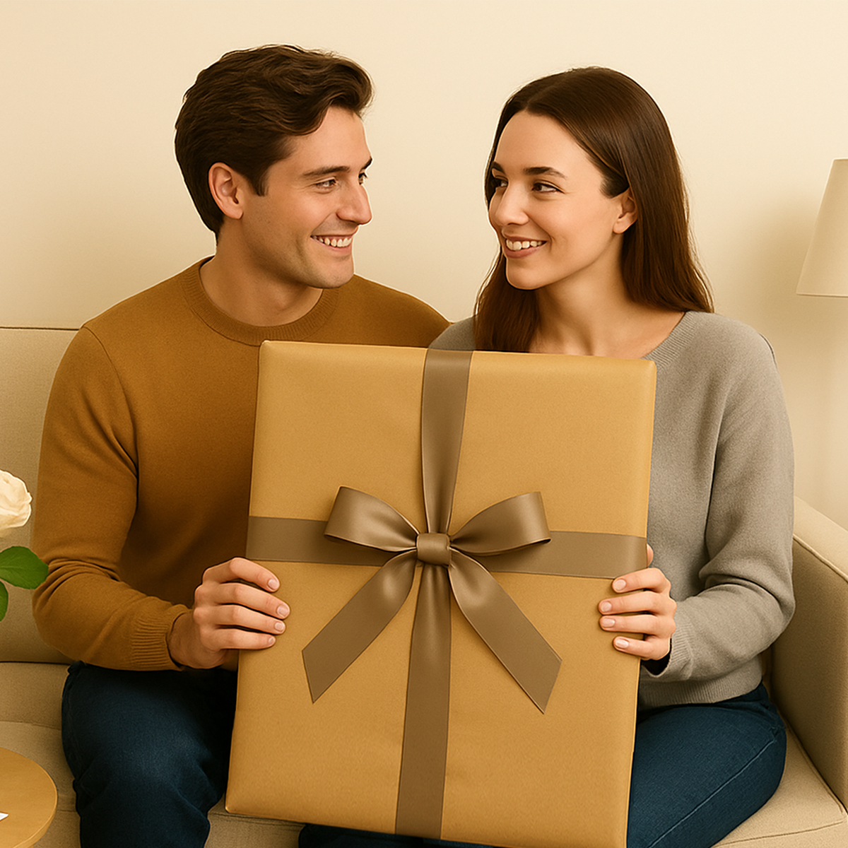 Image of Królewska para w dniu ślubu - obraz na płótnie z Twojego zdjęcia