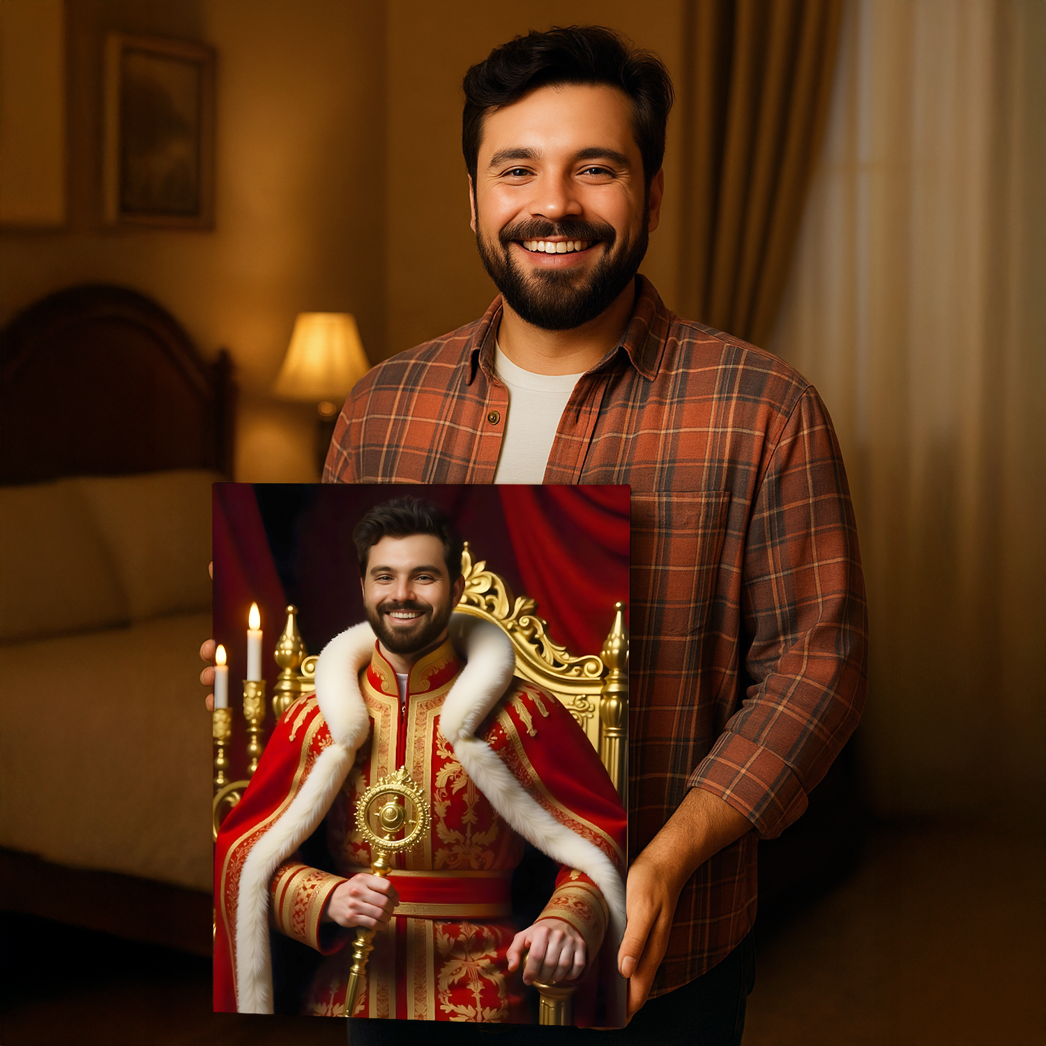 Image of Portret monarchy - obraz na płótnie z Twojego zdjęcia