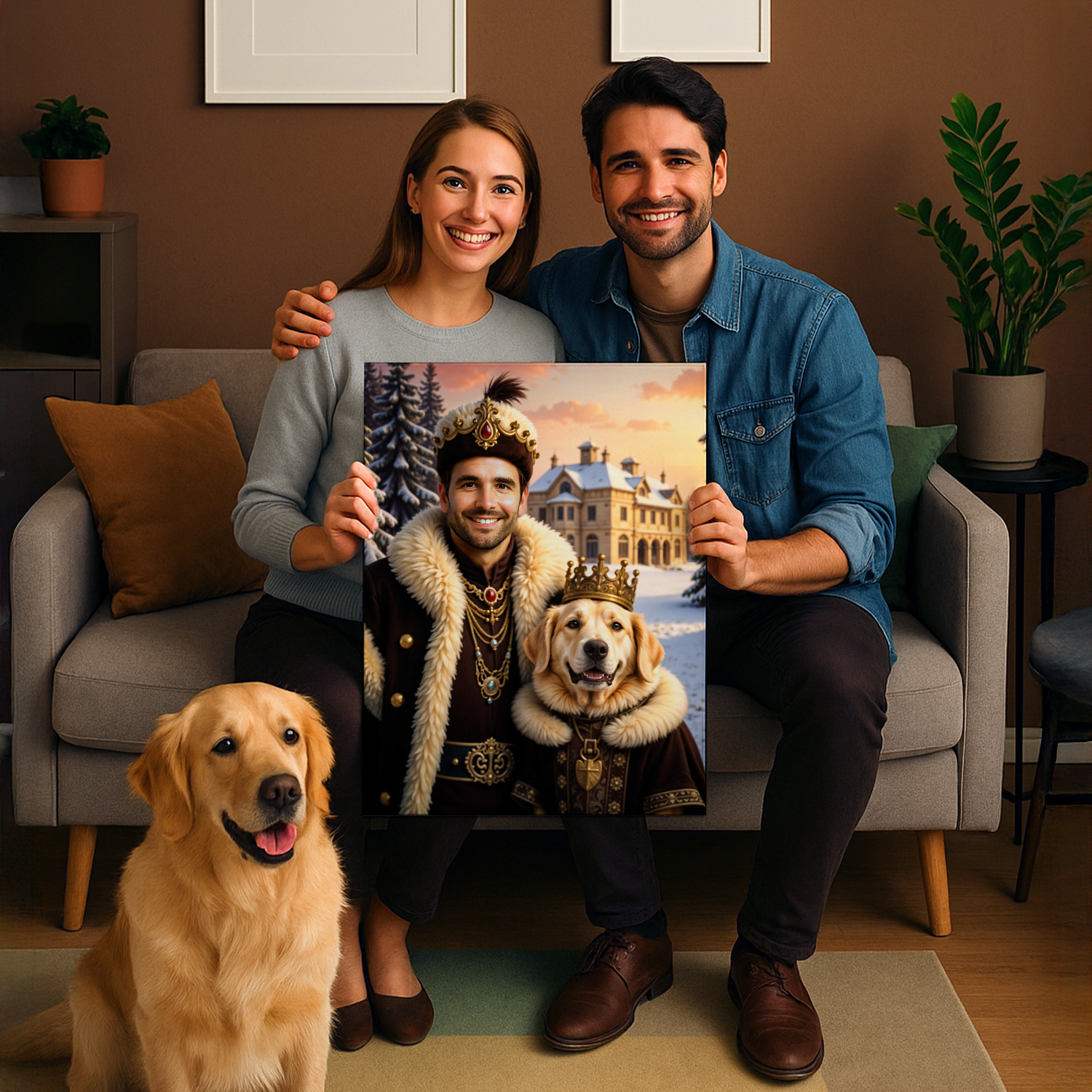 Image of Królewski duet - obraz na płótnie z Twojego zdjęcia