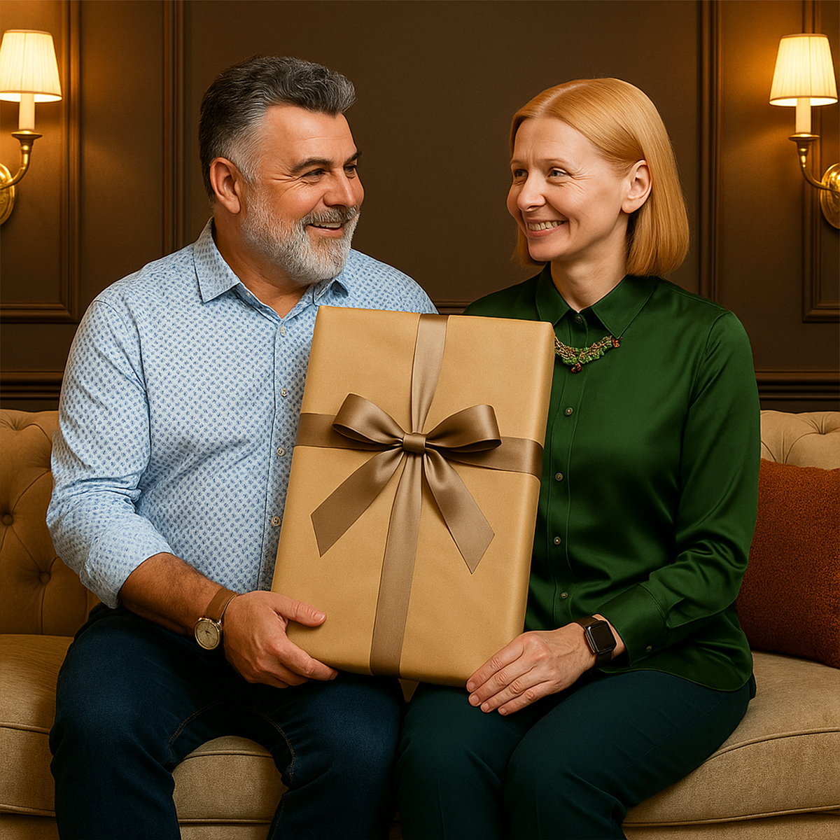 Image of Portret pary władców - obraz na płótnie z Twojego zdjęcia