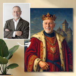 Image of Portret króla Polski - obraz na płótnie z Twojego zdjęcia
