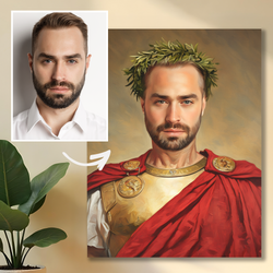 Image of Portret Juliusza Cezara - obraz na płótnie z Twojego zdjęcia