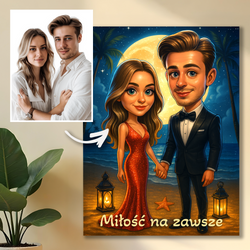Image of Miłość na zawsze - druk na szkle, portret z Twojego zdjęcia