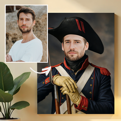 Image of Portret generała - obraz na płótnie z Twojego zdjęcia
