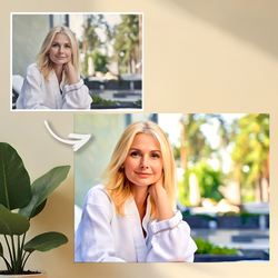 Image of Portret na 40 urodziny - druk na szkle, portret z Twojego zdjęcia