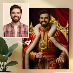Image of Portret monarchy - obraz na płótnie z Twojego zdjęcia