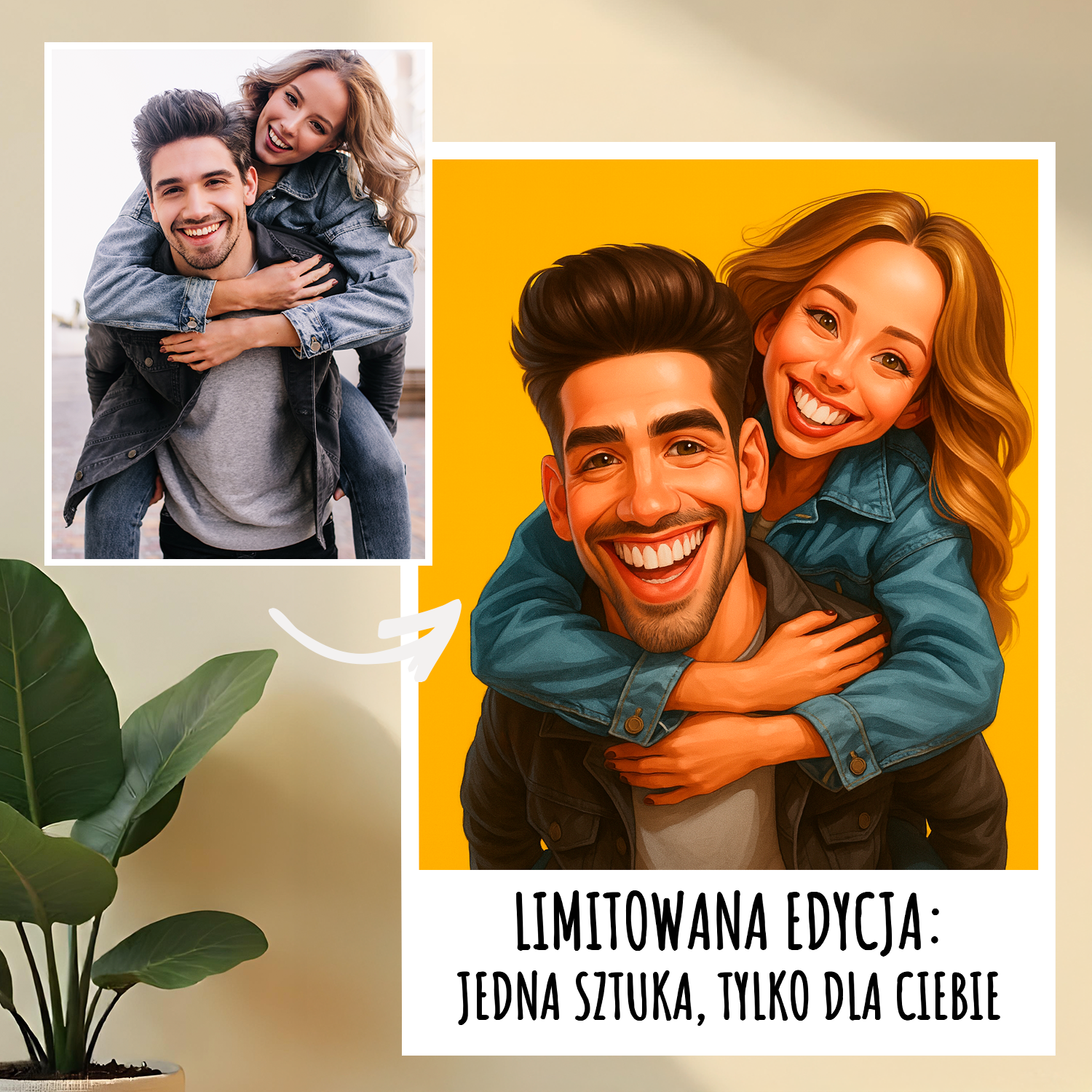 Limitowana edycja - druk na szkle, portret z Twojego zdjęcia