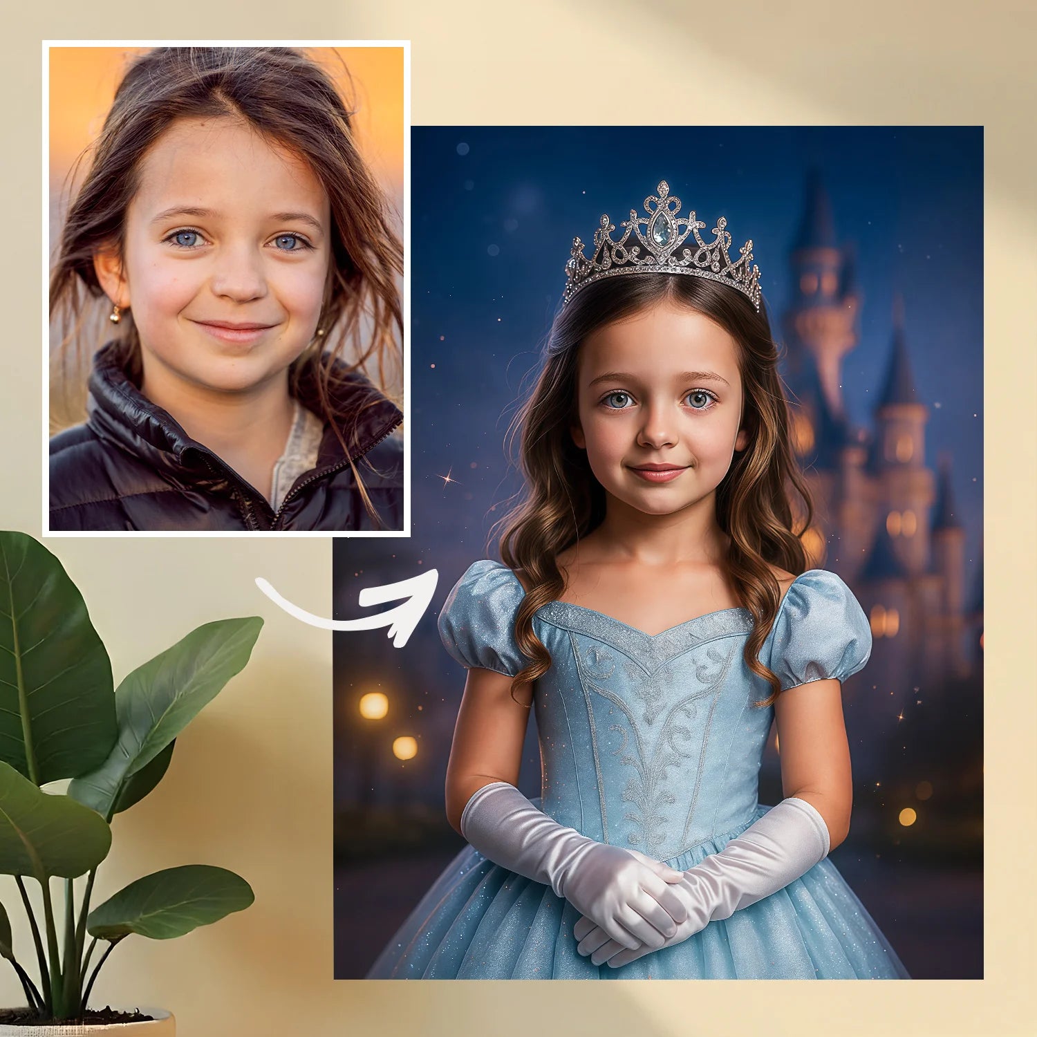 Image of Mała księżniczka - obraz na płótnie z Twojego zdjęcia