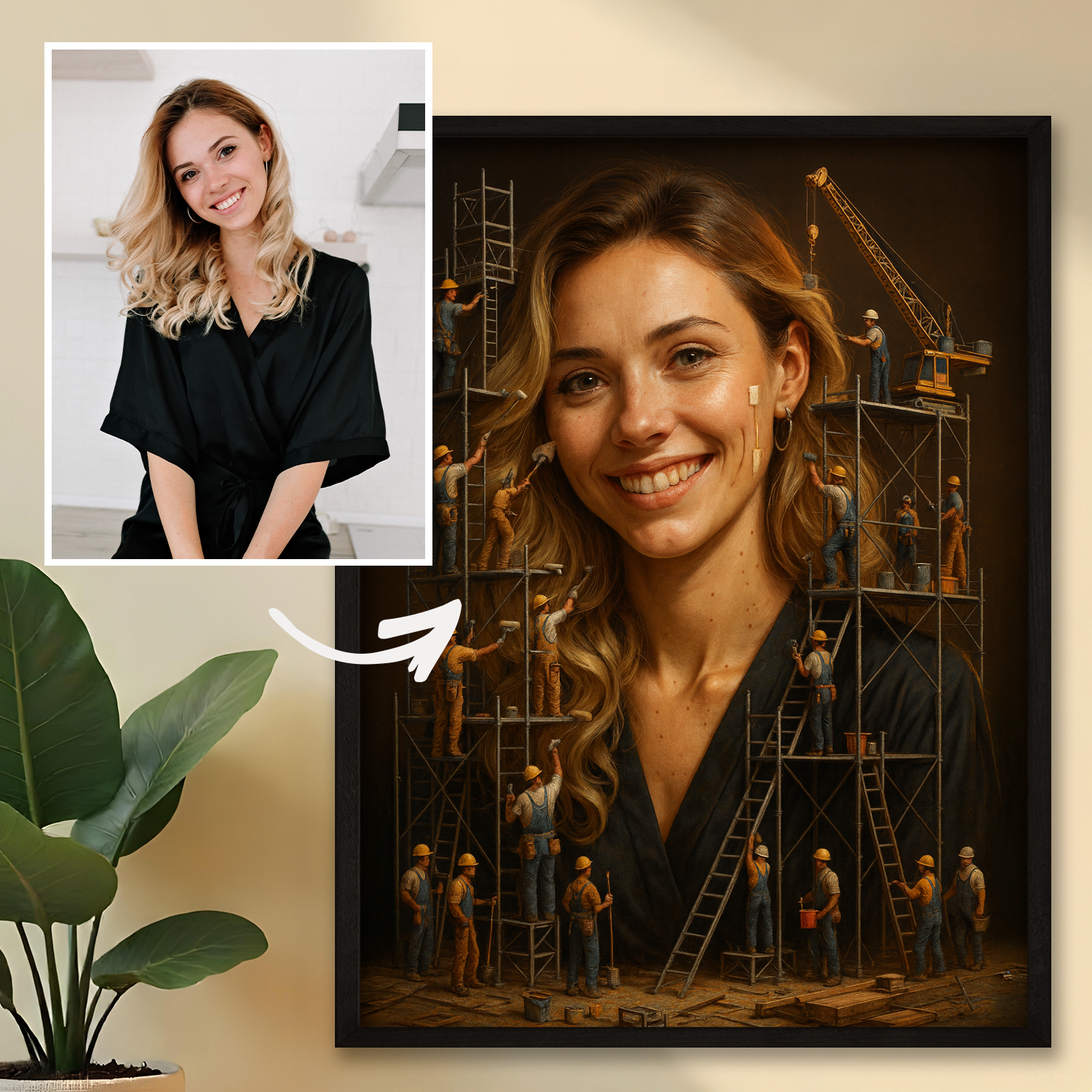 Portret w stylu muralu - plakat z Twojego zdjęcia