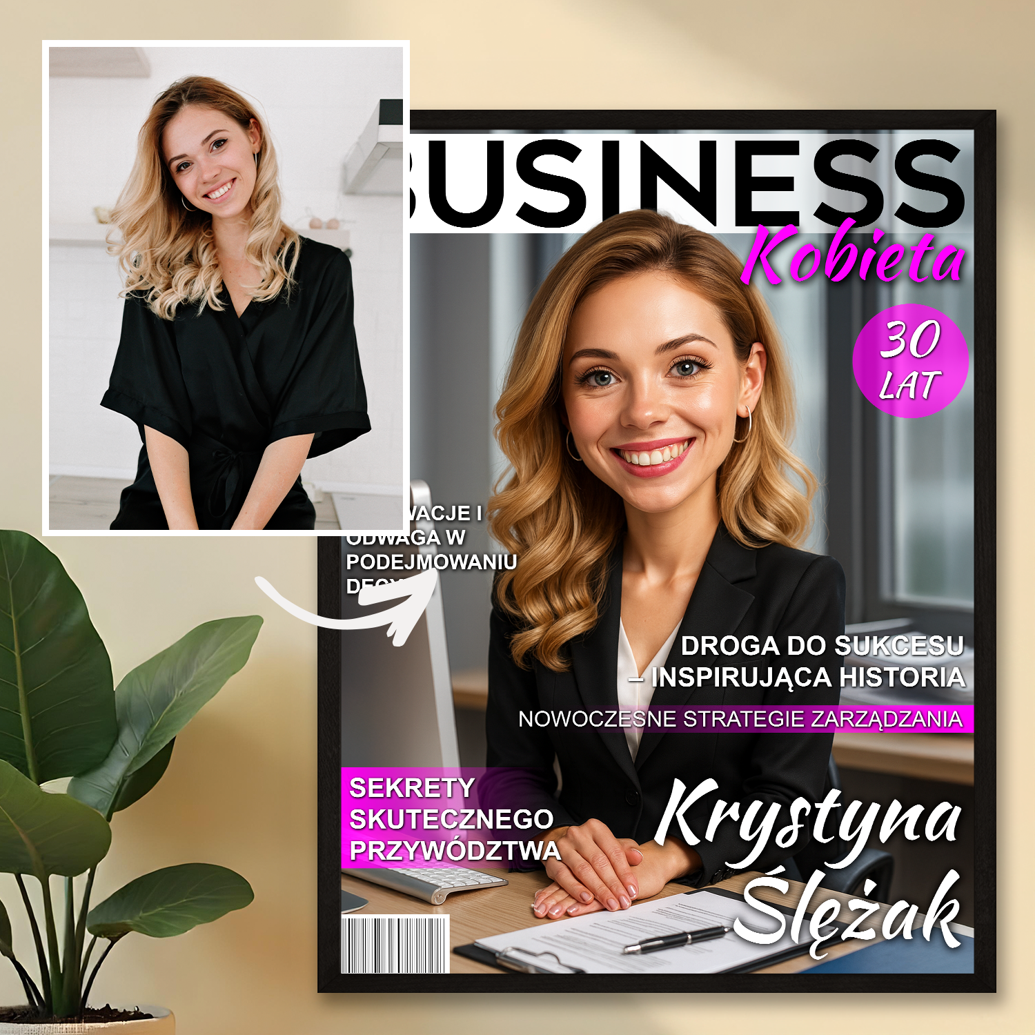 Kobieta biznesu - plakat z Twojego zdjęcia