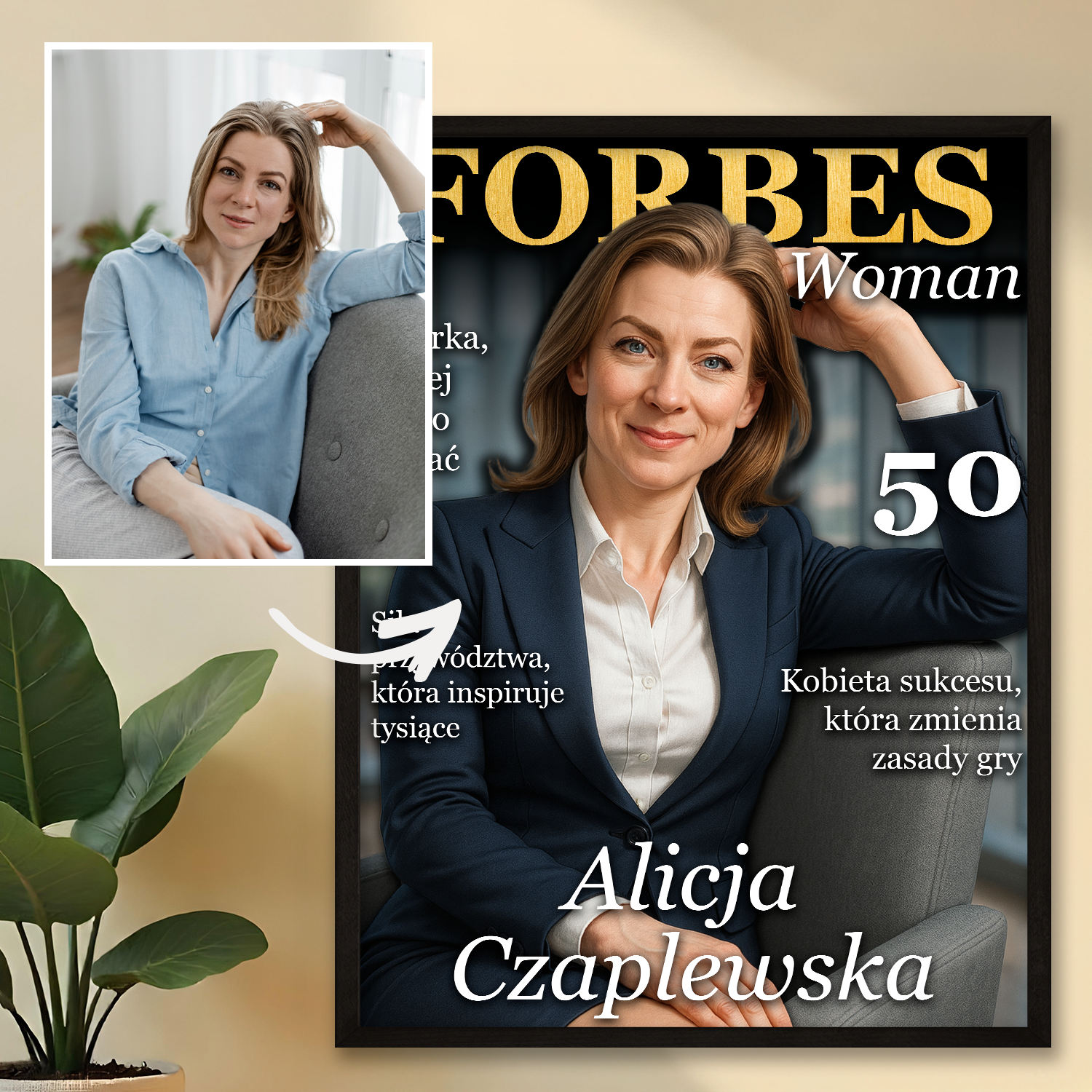 Image of Okładka magazynu na 50. - plakat z Twojego zdjęcia