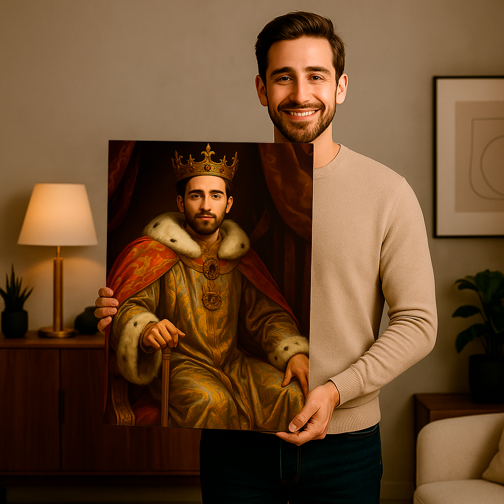 Image of Renesansowy portret władcy - obraz na płótnie z Twojego zdjęcia