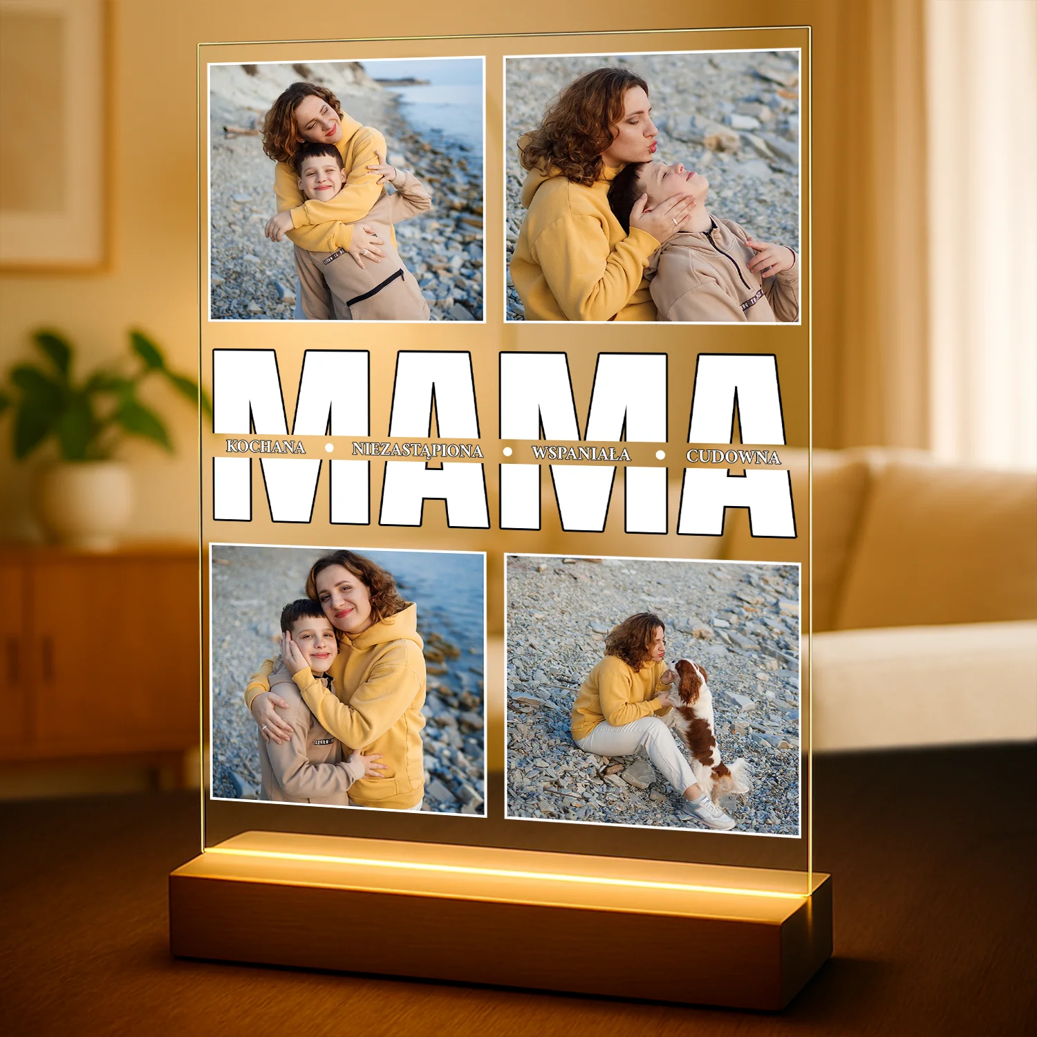 Image of Wspaniała mama - druk na szkle, personalizowany prezent na Dzień Matki