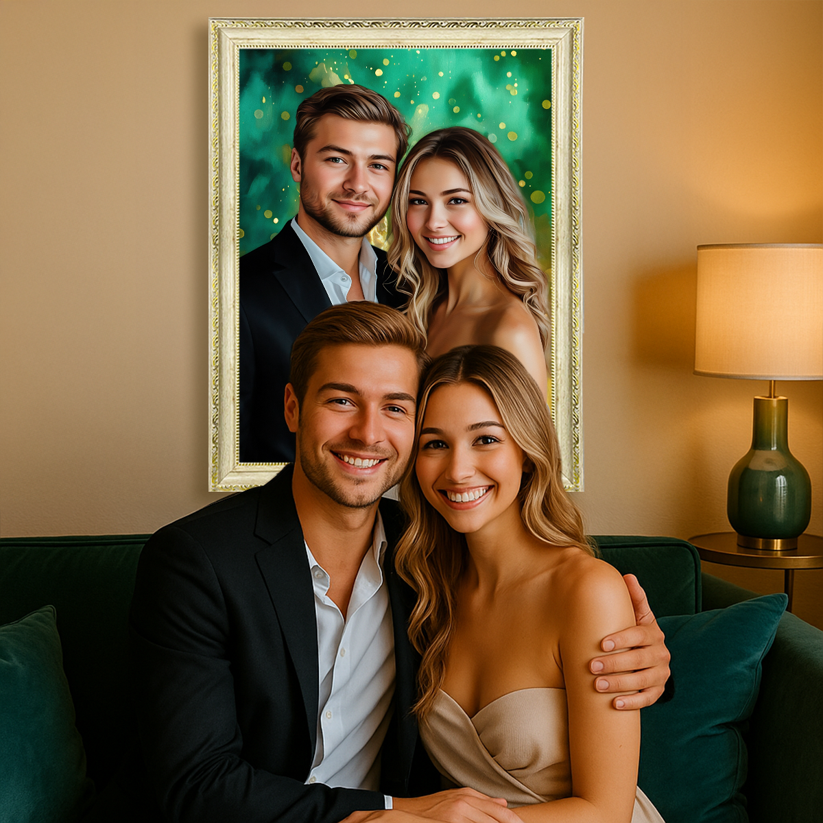 Image of Portret zakochanych - obraz na płótnie z Twojego zdjęcia