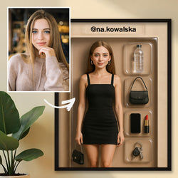Image of Limitowana lalka - druk na szkle, portret z Twojego zdjęcia