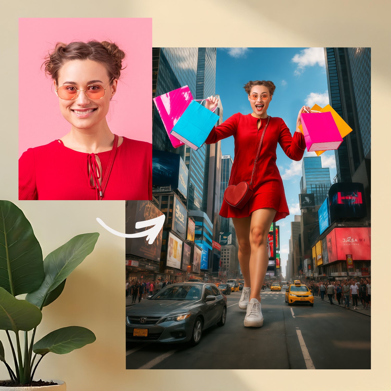 Szał zakupów - obraz na płótnie z Twojego zdjęcia