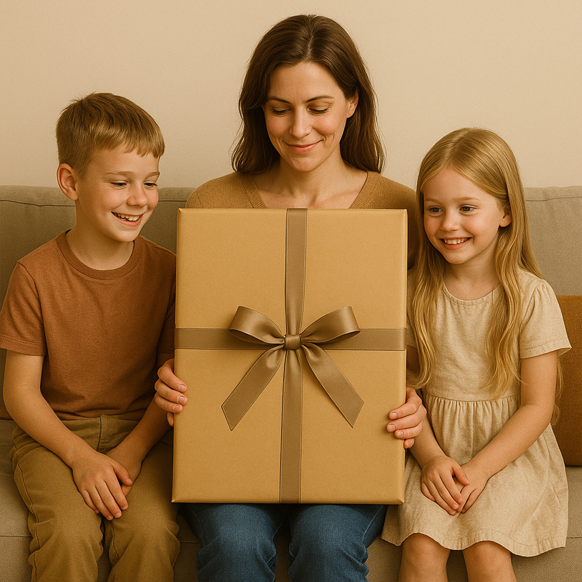 Image of Brat i siostra - obraz na płótnie z Twojego zdjęcia