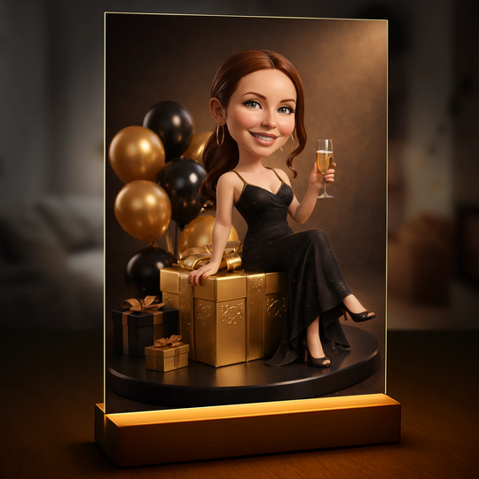 Portret dziewczyny w stylu glamour - druk na szkle, portret z Twojego zdjęcia