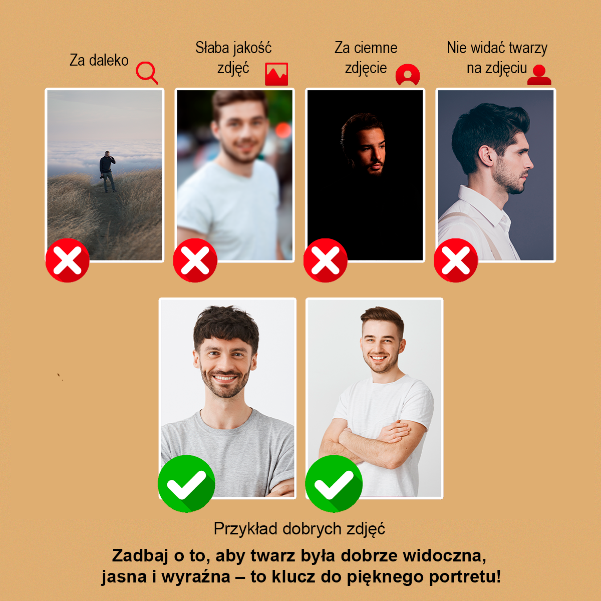 Dziękuję, że zawsze jesteś - druk na szkle, portret z Twojego zdjęcia