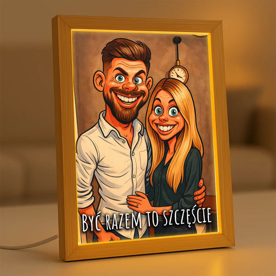 Bycie razem to szczęście  - druk na szkle z Twojego zdjęcia