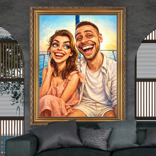 Najlepsza para na świecie - obraz na płótnie, personalizowany prezent na rocznicę