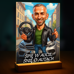 Image of Portret kierowcy - druk na szkle, portret z Twojego zdjęcia
