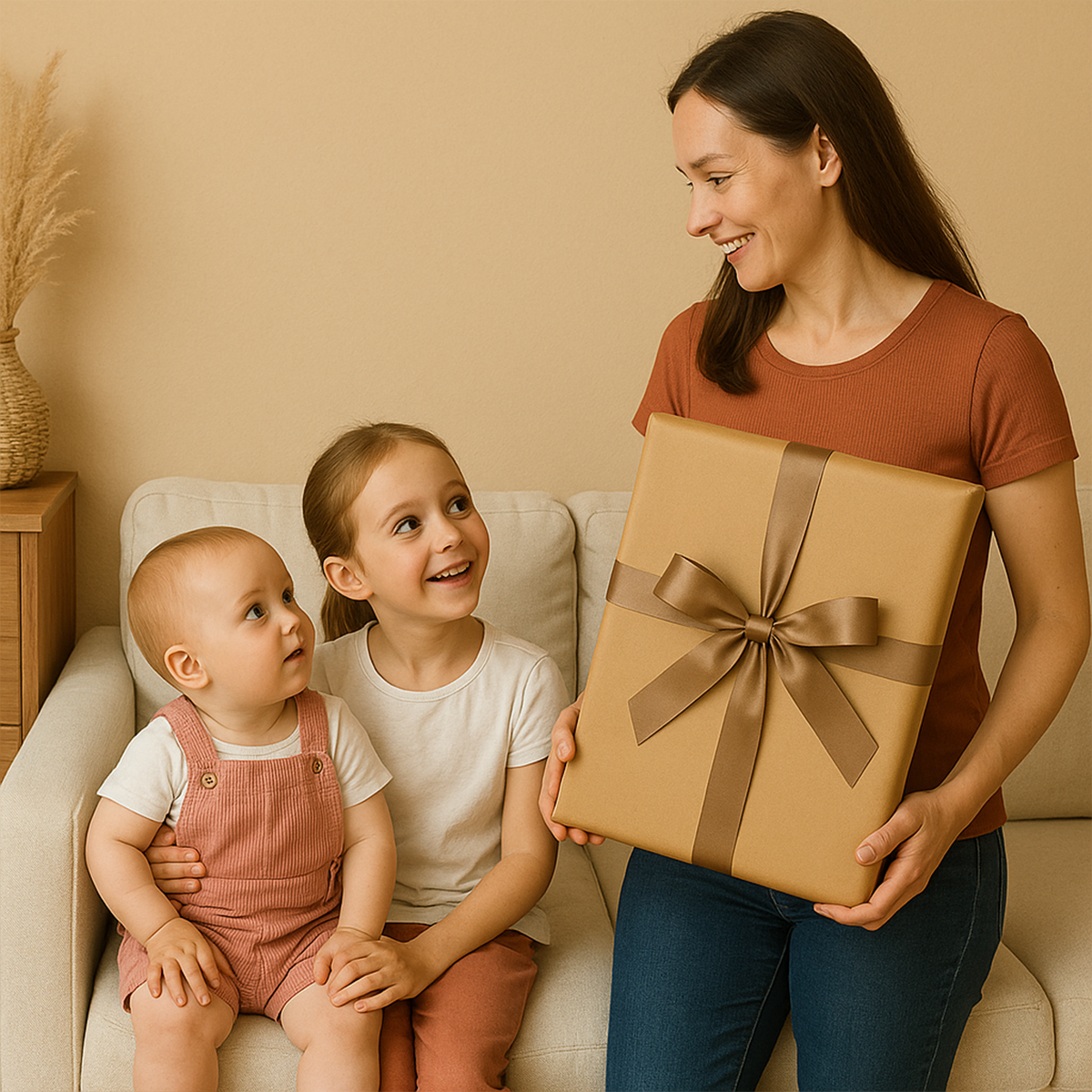 Image of Portret rodzeństwa - obraz na płótnie z Twojego zdjęcia