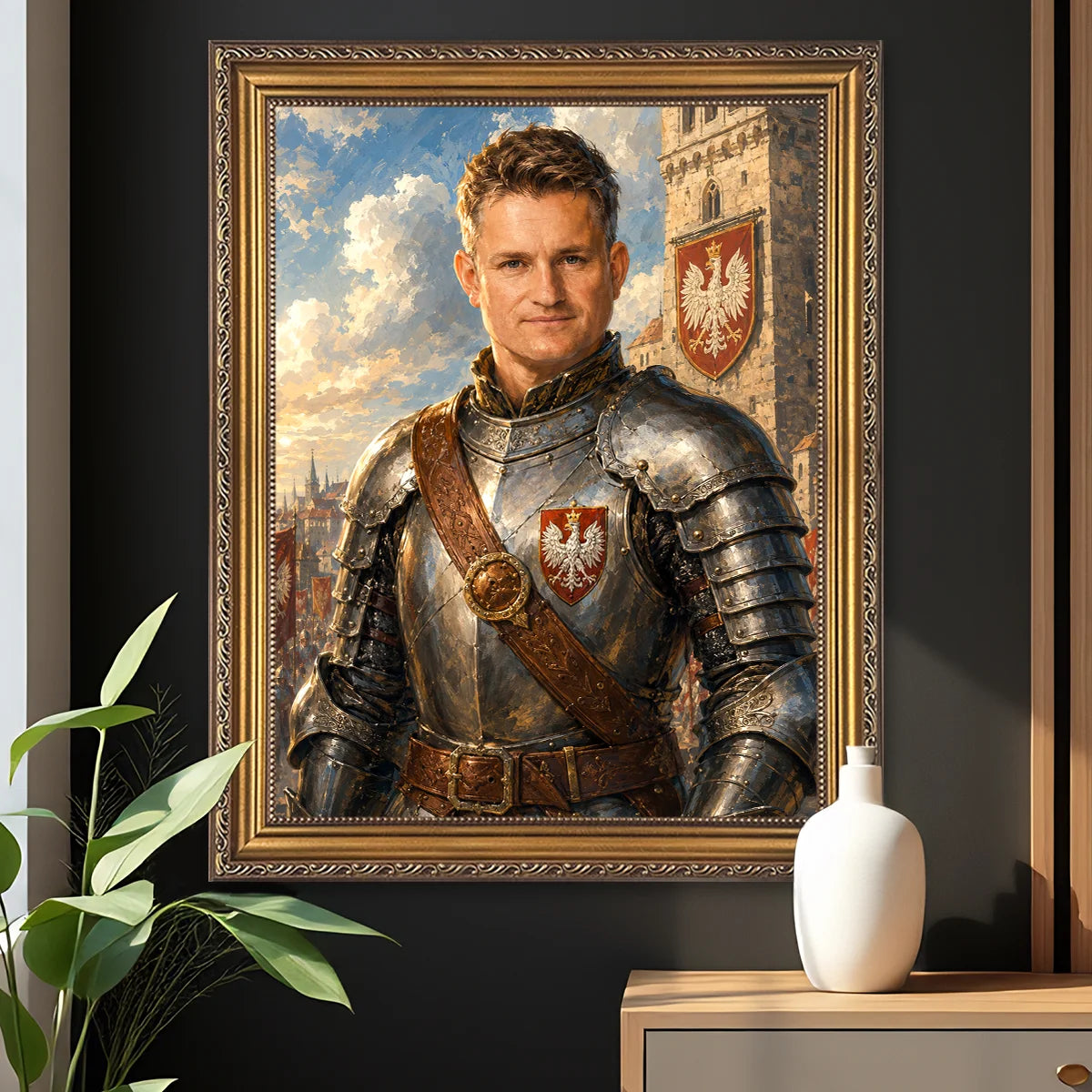 Image of wymalujchwile.pl – portret mężczyzny jako polskiego rycerza – prezent na urodziny