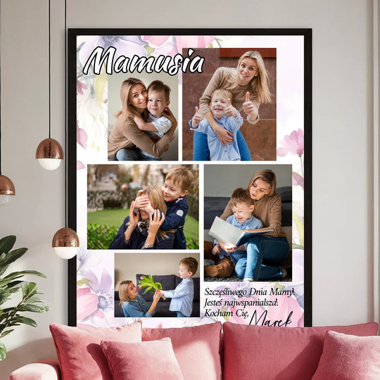 Najwspanialsza mamusia na świecie - plakat, personalizowany prezent na Dzień Matki