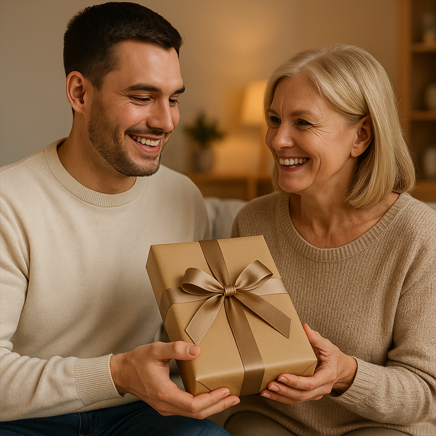 Image of Mama z synem - druk na szkle, portret z Twojego zdjęcia