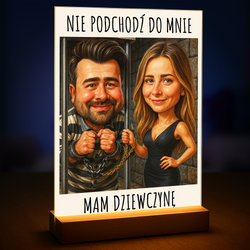 Image of Mam dziewczynę - druk na szkle, portret z Twojego zdjęcia