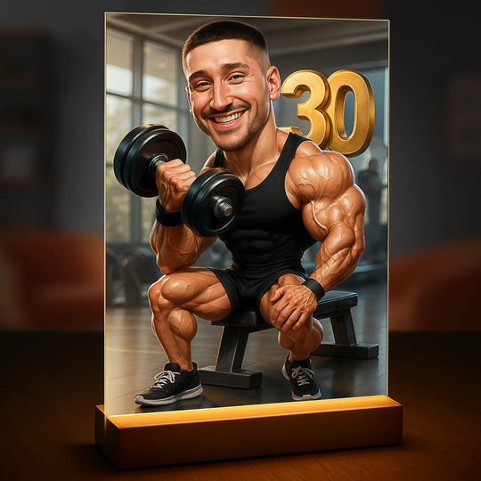 Trzydziestka w formie - druk na szkle, portret z Twojego zdjęcia