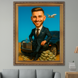 Image of Portret milionera - obraz na płótnie z Twojego zdjęcia