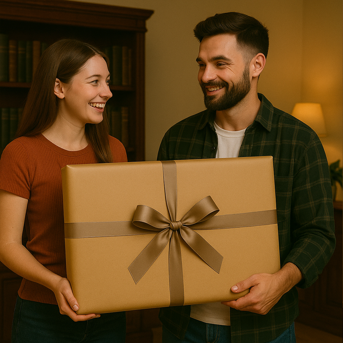 Image of Mężczyzna z koniem - obraz na płótnie z Twojego zdjęcia