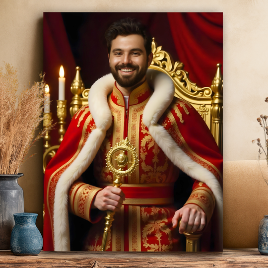 Portret monarchy - obraz na płótnie z Twojego zdjęcia