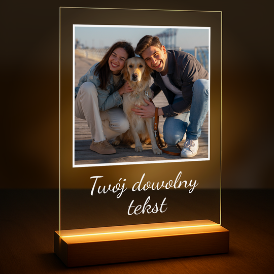 Fotografia z dowolnym napisem - druk na szkle z Twojego zdjęcia